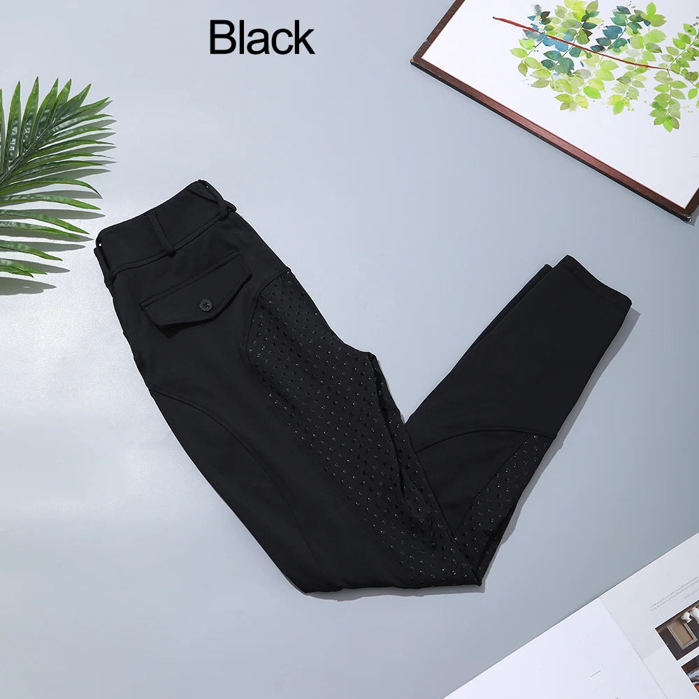 Women's Horse Riding Pants Full-Seat Breeches Equestrian Schooling Tights Outdoor Sportswear Knight Equipment Clothes