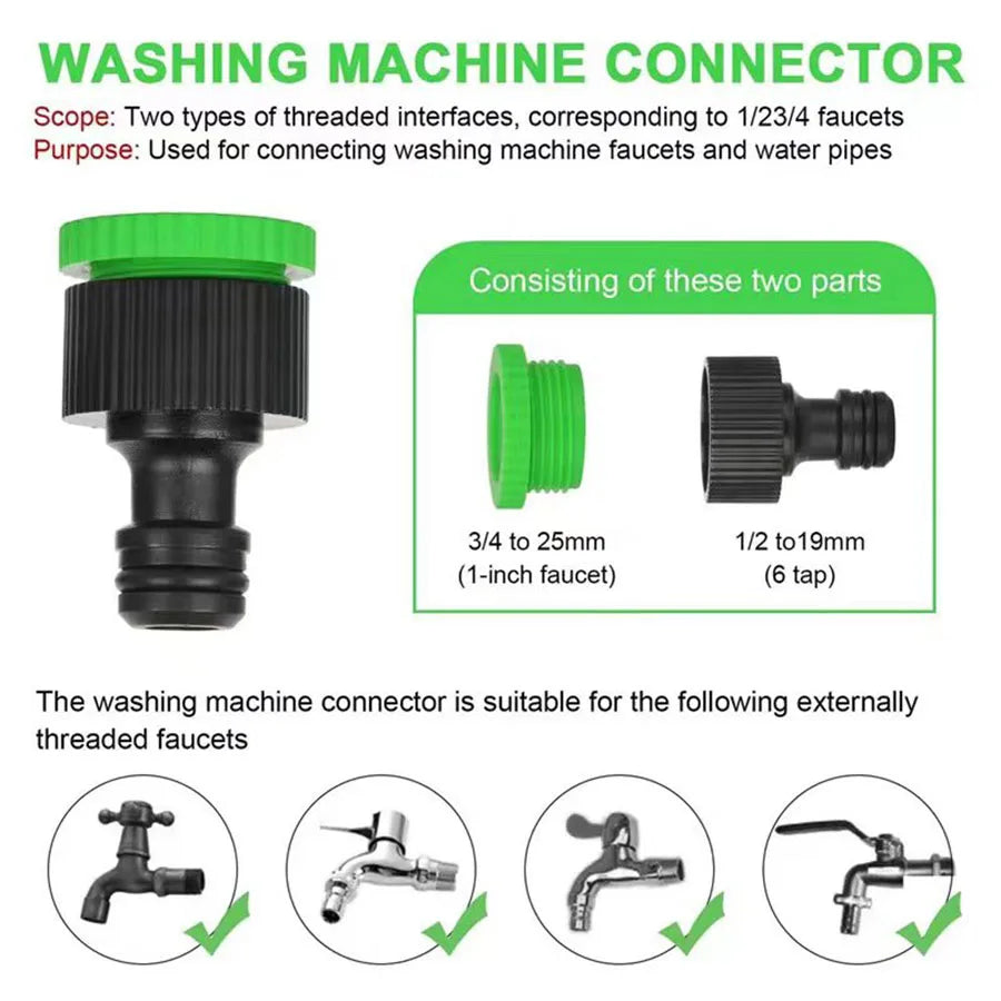 Expandable Magic Hose, High-Pressure Car Wash, 7Water Spraying Functions, Water Gun, Home Garden Watering Hose