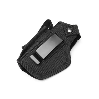 Molle Right Left Interchangeable Tactical Pistol Hand Gun Holster Hunting Black Magazine Slot Holder bag