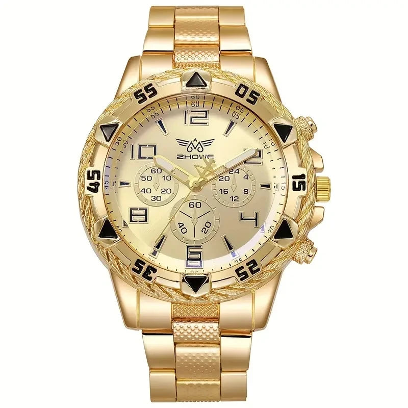 1Pcs Men's Watch,Large Dial Fashion Quartz Business Wristwatch,Ieal Choice For Gifts