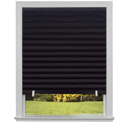 Self-Adhesive Pleated Blinds Non-Woven Half Blackout Window Blinds Zebra Roller Curtains Bedroom Balcony Shades Privacy Curtain