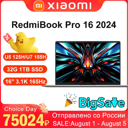 Xiaomi Redmi Book Pro 16 2024 U5/U7 ARC 3K 120Hz Screen JYU4592CN/JYU4593CN