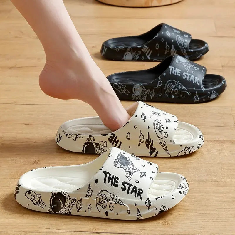 Cool Slippers For Men In Summer ,New Trendy Home, Soft Sole, Anti Slip EVA, Fashionable Couple, Wearing Slippers ForwomenZYT2311