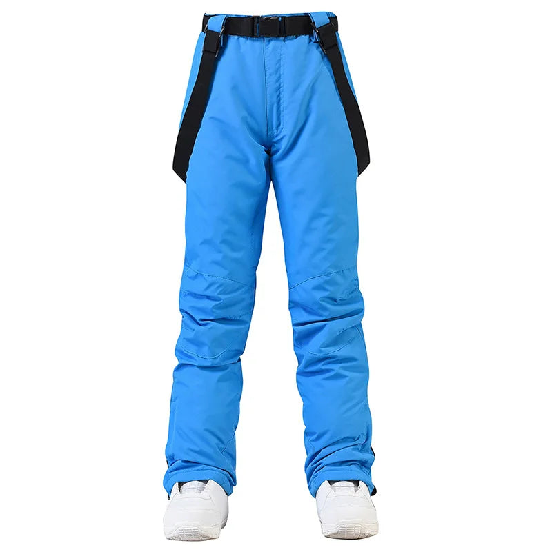 New Men and Women Winter Outdoor Ski Pants Windproof Waterproof Warm Breathable Snowboarding Pants Snow Sports Bibs Pants