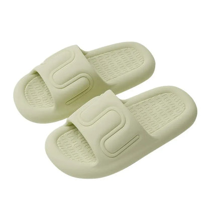 Feslishoet Women Slippers Thick Flat Bottom Fashion Style Bathroom Slides Non Slip Trend Versatile Shoes Female Flip Flops