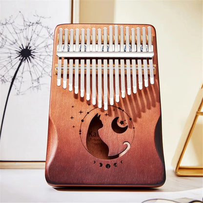 Kalimba Professional Thumb Piano Solid Wood Veneer 17/21 Keys Keyboard Musical Instrument Kalimba Thumb Piano Christmas Present