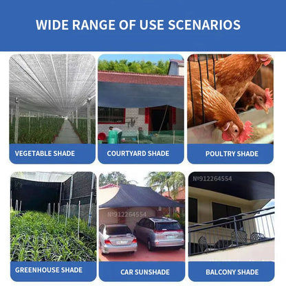 Outdoor garden sunshade net, terrace sunshade, camping sunshade net, UV protection, HDPE sunscreen fabric, sunshade