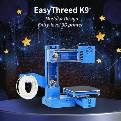 EasyThreed K9 Mini 3D Printer Easy to Use Entry Level  Gift 3D Printer FDM TPU PLA Filament 1.75mm Black