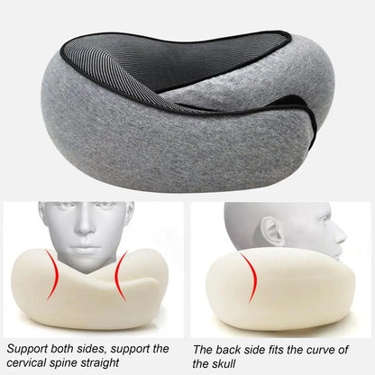 Memory Foam Neck Pillow Cervical Vertebra Travel Portable Noon Break Aircraft U Type Of Pillow Sleep Camping Pillow Carry Bag