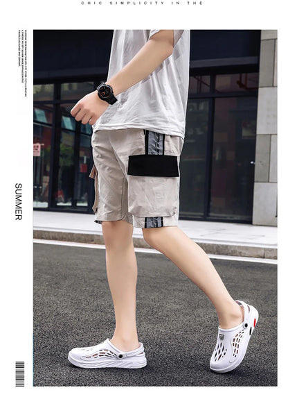 Summer Men Sandals Light EVA Men's Casual Shoes Hole Shoes Clogs Lovers Home Garden Outdoor Male Beach Flat Slippers Big Size 49