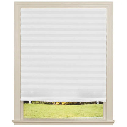 Self-Adhesive Pleated Blinds Non-Woven Half Blackout Window Blinds Zebra Roller Curtains Bedroom Balcony Shades Privacy Curtain