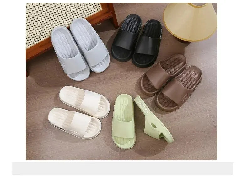 Thick Platform Slippers for Women Home Soft Sole Pillow Slides Sandals Woman Summer Beach Non Slip Flip Flops Bathroom Slipper