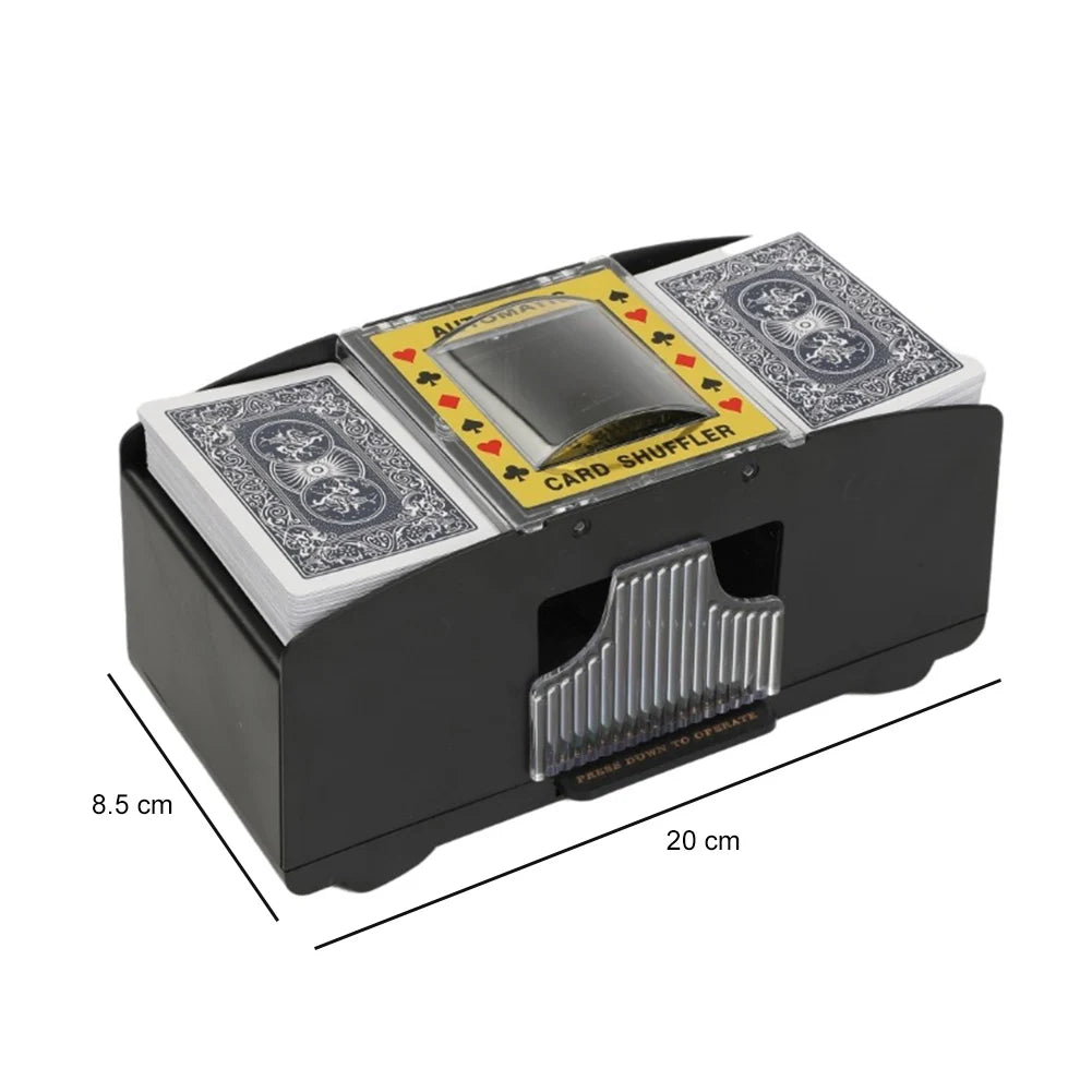 Automatic Card Shuffling Machine 1/2 Decks Electric Poker Card Shuffler USB Battery-Operated Shuffler for Card Games Home Party