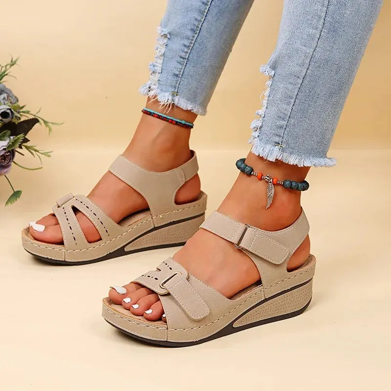 Summer Wedge Sandals for Women 2023 New Fashion Non Slip Beach Shoes Woman Lightweight Casual Platform Sandalias Mujer Plus Size