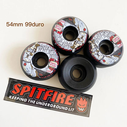 Spitfire wheels imported genuine Spitfire 52mm 101duro 53mm 54mm 56mm 99duro 80HD skateboard wheel for skateboard