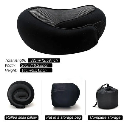 Memory Foam Neck Pillow Cervical Vertebra Travel Portable Noon Break Aircraft U Type Of Pillow Sleep Camping Pillow Carry Bag