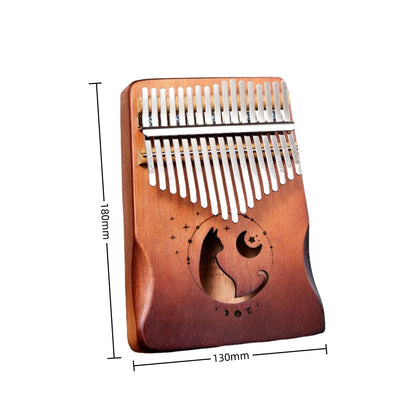 Kalimba Professional Thumb Piano Solid Wood Veneer 17/21 Keys Keyboard Musical Instrument Kalimba Thumb Piano Christmas Present