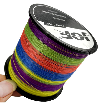 JOF 4 Strands Braided Fishing Line Multifilament 300M 500M 1000M Carp Fishing Japanese Braided Wire Fishing Accessories Pe Line