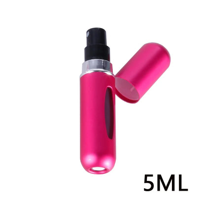 Portable Travel 5ml Bottom Charge Perfume Refillable Bottle Liquid Container For Cosmetics Spray Bottling Dispenser Press Head