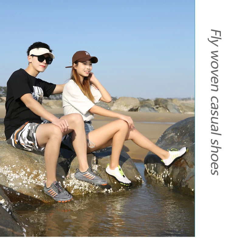 Water Shoes for Women Men Barefoot Shoes Upstream Breathable Beach Shoes Sport Shoe Quick Dry River Sea Aqua Shoes Sneakers