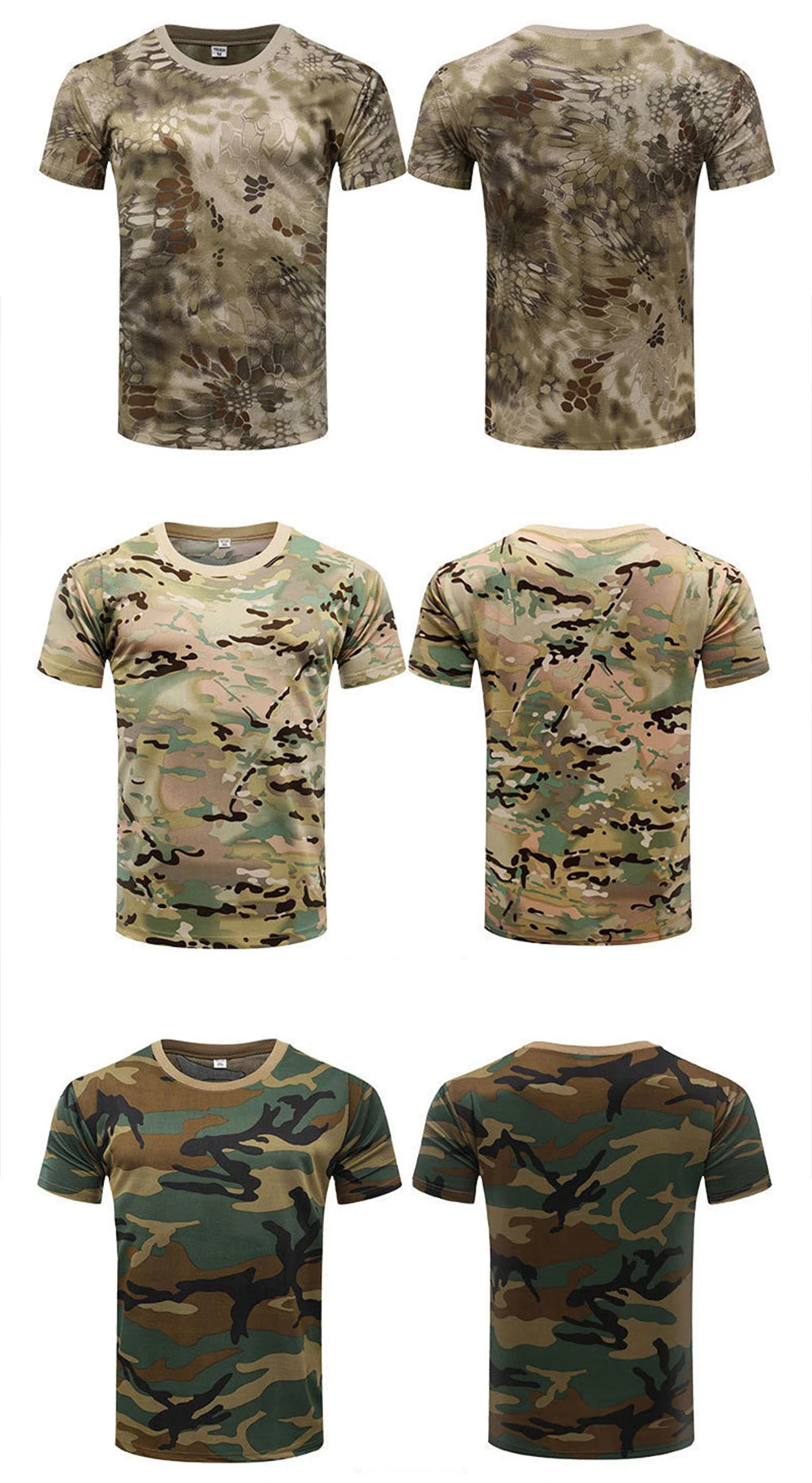 3D Camouflage T-Shirt Men Clothes Outdoor Fashion Casual O Neck Short Sleeve Summer Street Oversized Men Outdoor Sport T Shirts