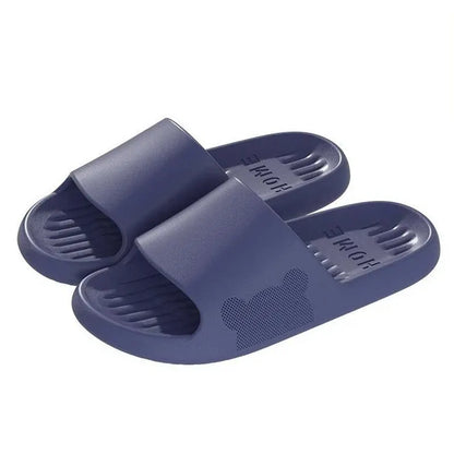 Soft Slippers Couples Home Outdoor Slipper Summer Women Bedroom Thick Bottom Shoes Beach Sandals Men Flip Flops Shower Shoes