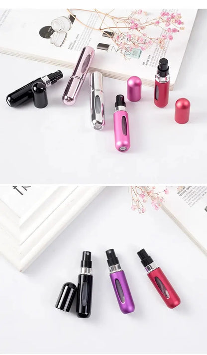 5ml Perfume Sub-bottles Bottom Filling High-end Portable Press Spray Small Spray Bottle Empty Bottle Sample Subpackaging Device