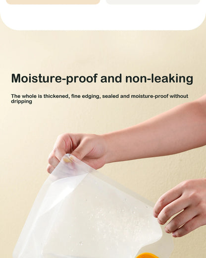 Grain Storage Bag Portable Insect Proof Moisture Proof Fresh Keeping Bag Recyclable Portable Transparent Grain Storage Bags