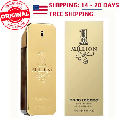 2024 New Soft Golden Millionaire Men'S Seductive Leather Notes Best Christmas Gifts for Men and Women 100ml