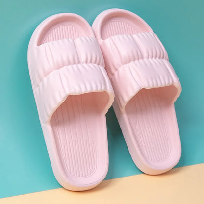 Summer Slippers Bathroom Platform Non-Slip Home Bear Cartoon Flip Flops Beach Women Slipper Sandals Slides Indoor Outdoor 2023