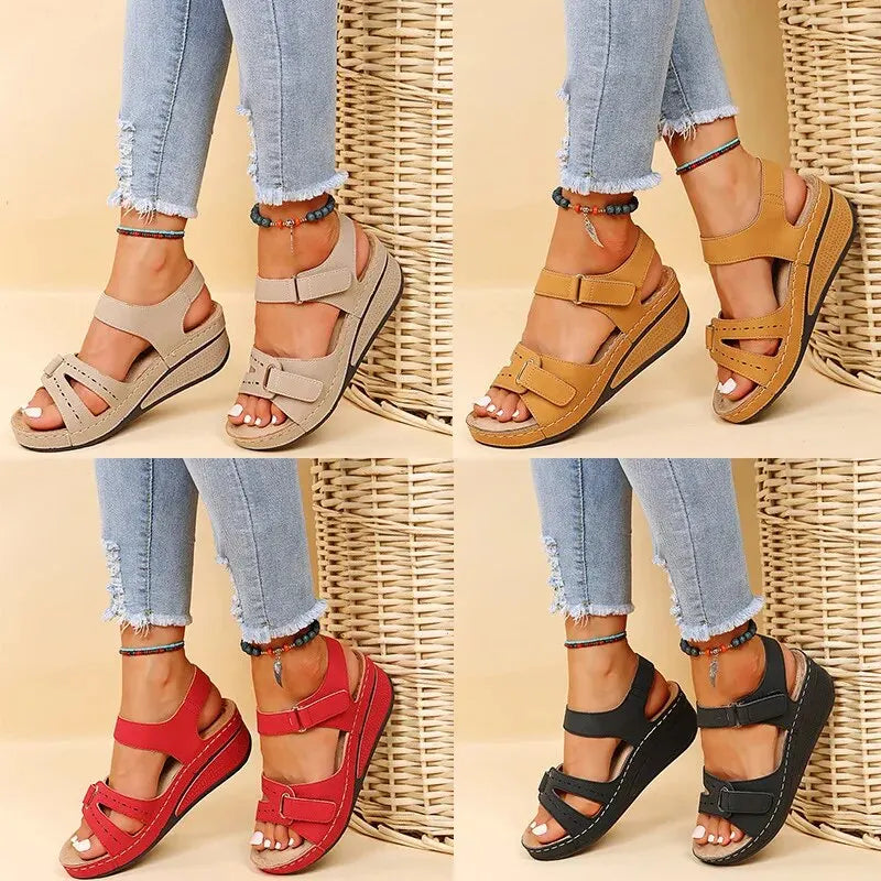 Summer Wedge Sandals for Women 2023 New Fashion Non Slip Beach Shoes Woman Lightweight Casual Platform Sandalias Mujer Plus Size