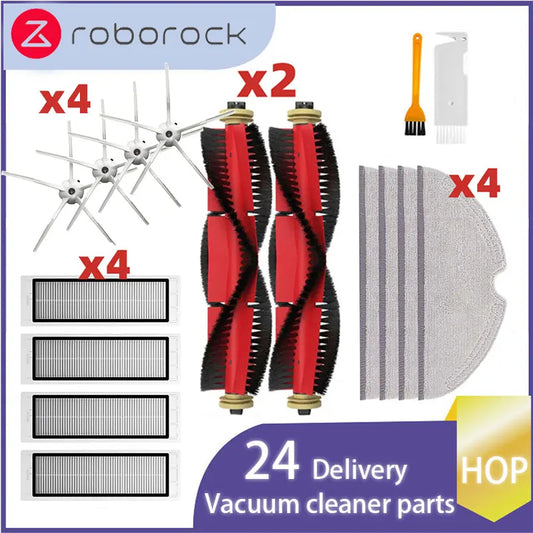 For Xiaomi Roborock S5 Max S50 S55 S5 S6 S6 MaxV S6 Pure E4 E5 Robot Vacuum Spare Parts Main Side Brush Hepa Filter Mop