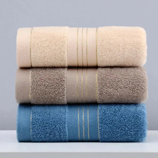 1 Towel Thickened Absorbent Towel Pure Cotton Quick Absorbent Soft Quick Dry Thickened Face Towel