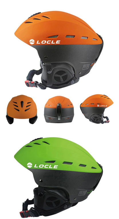 LOCLE Professional Skiing Helmet Men Women Children Ski Helmet Snow Skating Snowboard Snowmobile Skateboard Helmet Size 52-61cm