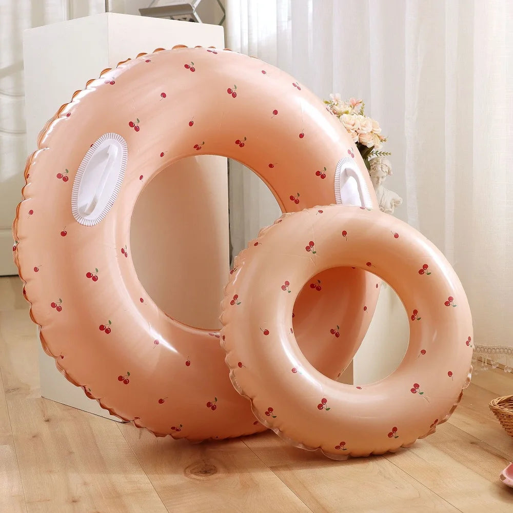 Rooxin Donut Swimming Ring Inflatable Pool Float for Teen Kids Swimming Circle Baby Swim Tube Water Play Swimming Pool Toys