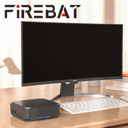 FIREBAT AK2 PLUS MiniPC Intel N100 Dual Band WiFi5 BT4.2 16GB 512GB Desktop Gaming Computer Mini PC Gamer