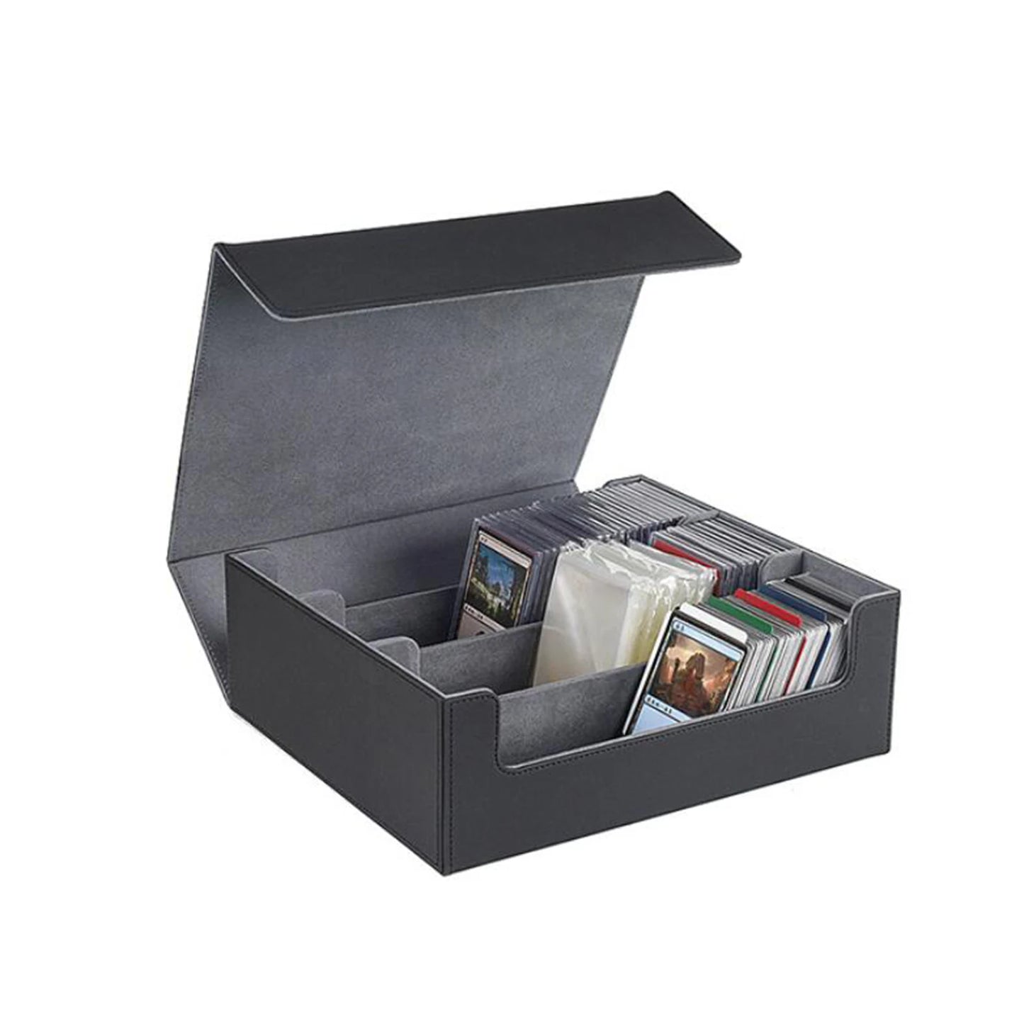 Trading Card Deck Box Gathering Card Toy W/ Magnetics Closure Game Card Storage Collectible Game Card Case Protectors Container