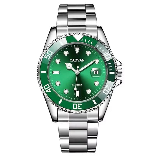 Fashion Watch Casual Clock Montre Homme Business Men Quartz Watch Calendar Green Water Wok Ghost Sport Men Wristwatch