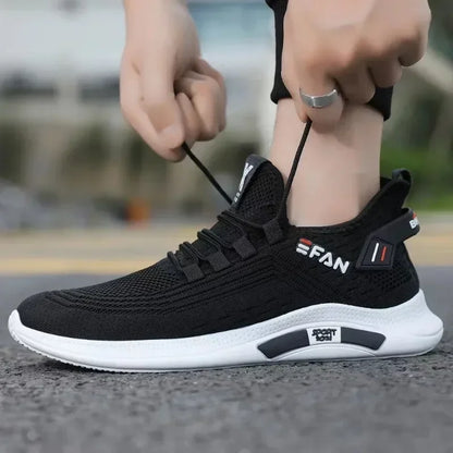 Spring White Casual Shoes Breathable Non-slip Walking Sneakers Men Shoes Outdoor 2024  Comfortable Fashion Lace Up Running Shoes