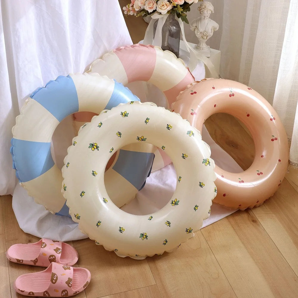 Rooxin Donut Swimming Ring Inflatable Pool Float for Teen Kids Swimming Circle Baby Swim Tube Water Play Swimming Pool Toys