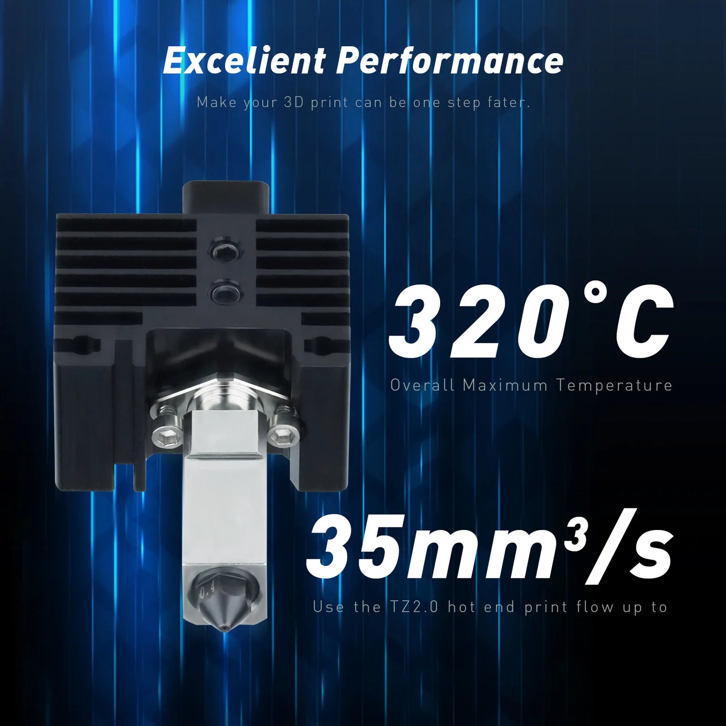 For Bambu Lab Hotend Upgrade 2.0 Version Cht nozzle bambulab Bi Metal Fit Bamboo Bambulabs X1 X1C P1P P1S hotend P1P Thermistor