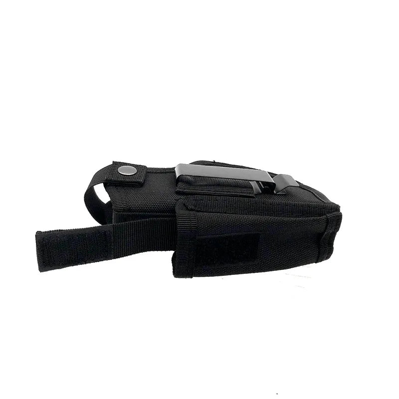 Molle Right Left Interchangeable Tactical Pistol Hand Gun Holster Hunting Black Magazine Slot Holder bag