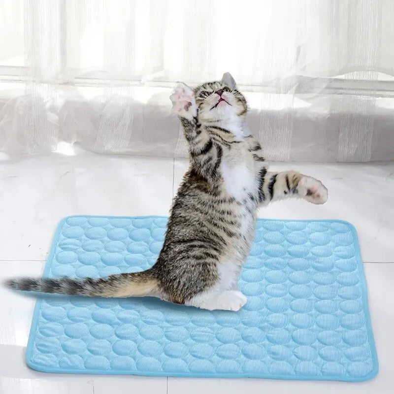 Pet Ice Mats Summer Cat Dog Sofa Nest Bed Cooling Sleeping Pad for Small Dogs Pets Durable Sofa Cooling Pad Blanket