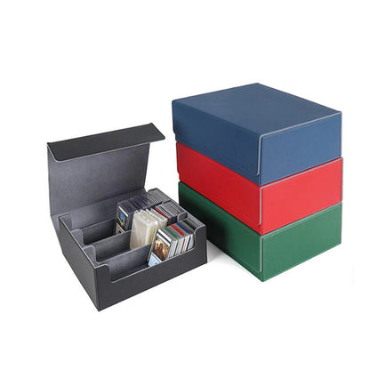 Trading Card Deck Box Gathering Card Toy W/ Magnetics Closure Game Card Storage Collectible Game Card Case Protectors Container