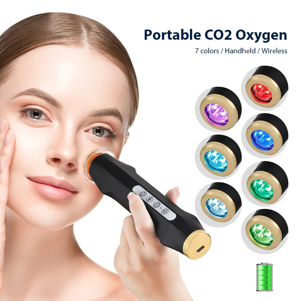 Oxygen Bubble Pen CO2 Oxygen Portable Facial Machine CO2 Gel Facial Skin Care Device Facial SPA CO2 Bubble Oxygen Beauty Machine