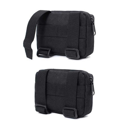 Double Layer EDC Pack Men Tactical Molle Waist Belt Oxford Hip Pouch Fanny Pack Camping Hunting Accessories Utility Bag