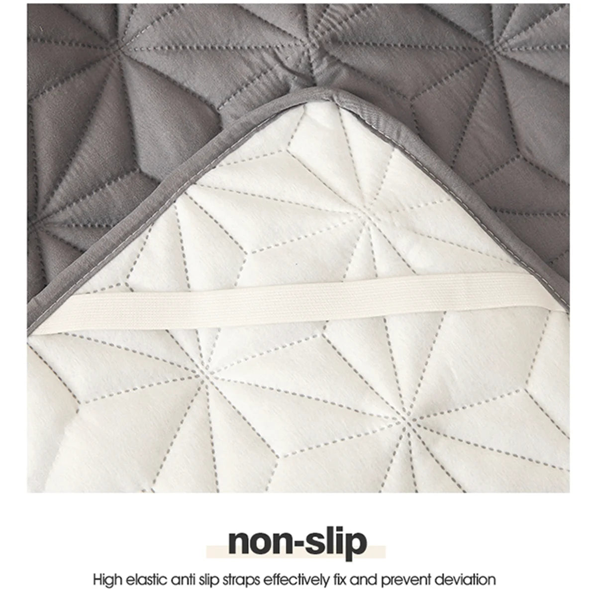 Waterproof Mattress Topper with Elastic Band Quilted Protector Pad Bedspread Winter Mattress Cover for Single/Double Bed 140/160