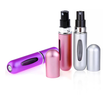 Portable Travel 5ml Bottom Charge Perfume Refillable Bottle Liquid Container For Cosmetics Spray Bottling Dispenser Press Head