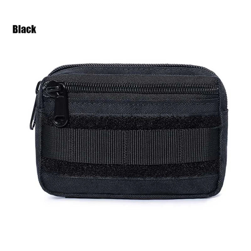 Double Layer EDC Pack Men Tactical Molle Waist Belt Oxford Hip Pouch Fanny Pack Camping Hunting Accessories Utility Bag