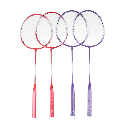 Professional Badminton Rackets Shuttlecocks and Carrying Bag Set Double Badminton Racquet Set Indoor Outdoor Speed Sports